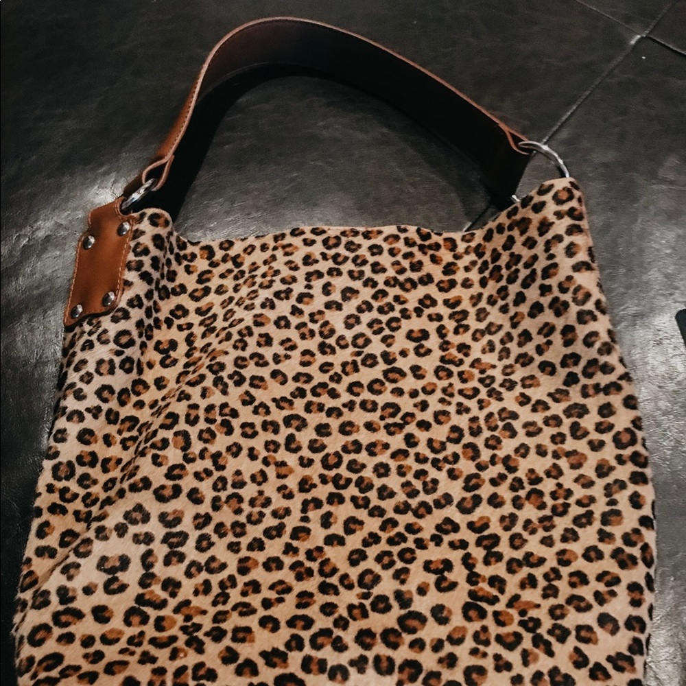 Vintage cheetah print purse